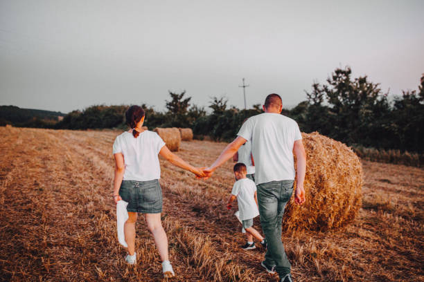 istock Happy farmer family 1263245901