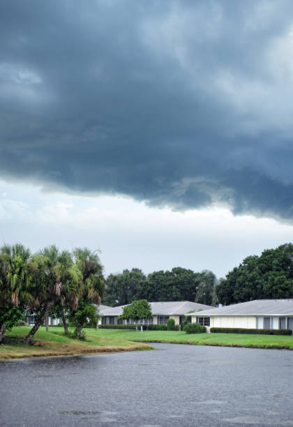 istock residential district and tropical storm with hard rain 1263248926
