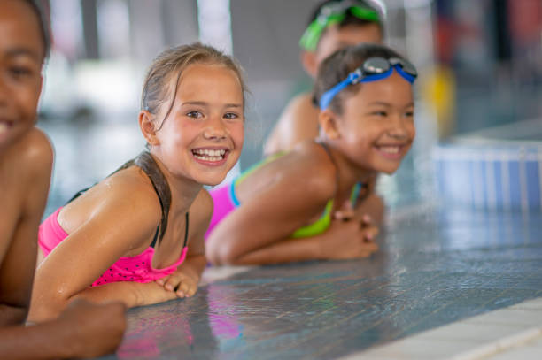 istock Young kids at the pool 1263259314