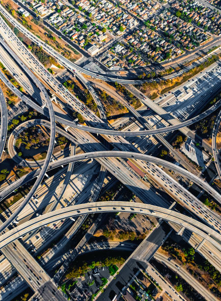 istock Aerial view of a massive highway intersection in LA 1263261843