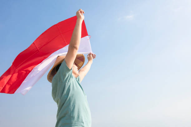 Damaged sun flag