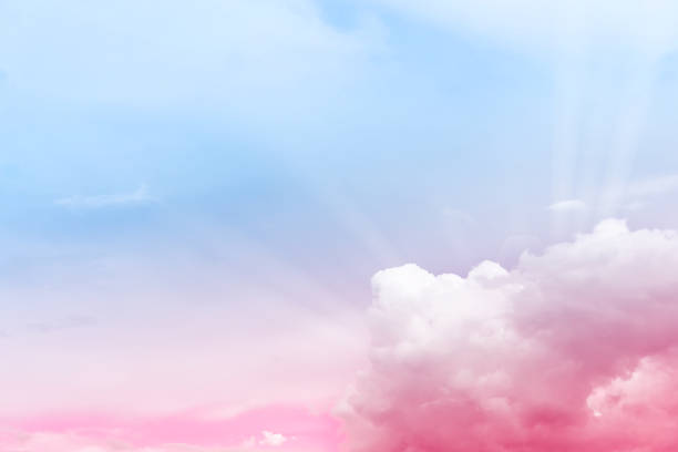istock Soft sky and cloud background with a pastel color tone. 1263271517