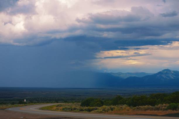 istock Mountain, desert landscape with sunset 1263273364