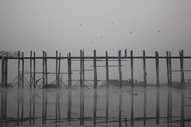 istock Sunrise at U-Bein Bridge 1263281105