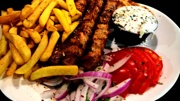 istock Greek Souvlaki - close up 1263282446