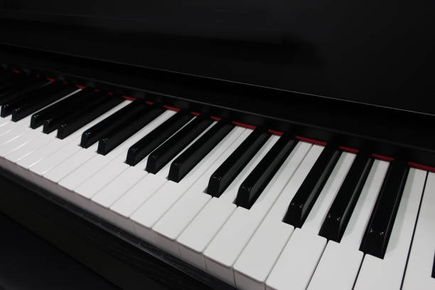istock Close-up of keys on classical piano 1263283703