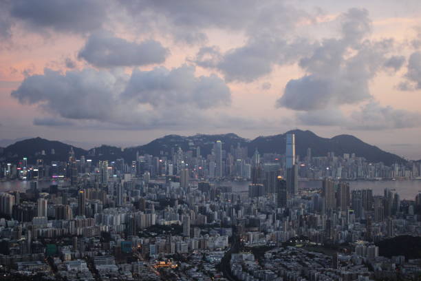 istock Sunset in Hong Kong 1263291888