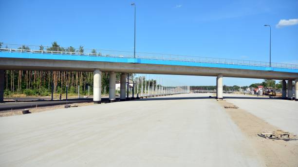 istock View of the new highway under construction. 1263299050