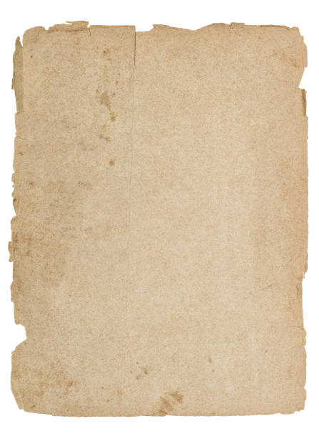 istock Used paper torn edges Old book page isolated white background 1263312047