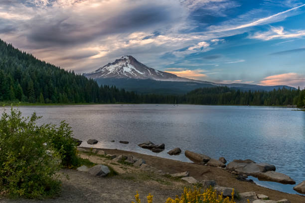 istock Trillium lake and Mount Hood 1263317114