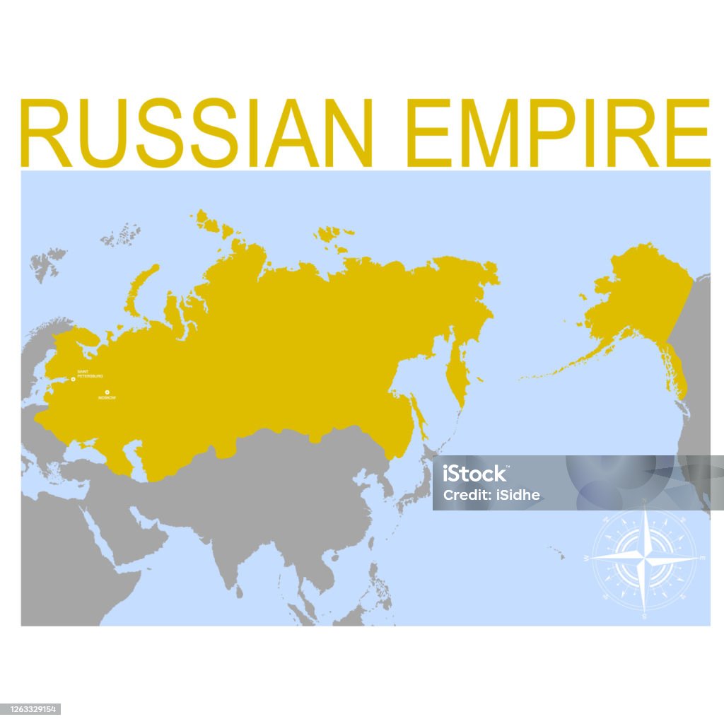 vector map of the Russian Empire vector map of the Russian Empire for your design Empire stock vector