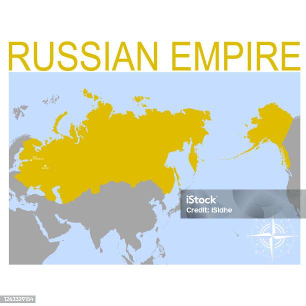 Vector Map Of The Russian Empire Stock Illustration - Download Image Now - Empire, Russia, Map