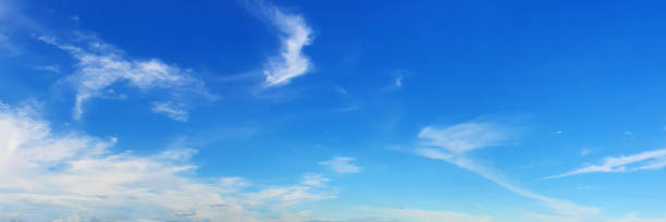 istock Panorama sky with beautiful cloud on a sunny day. 1263335264