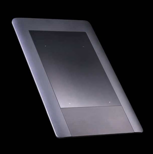 istock Graphic tablet for illustrators, designers and photographers isolated on black 1263338908