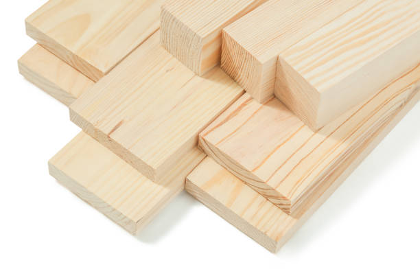 istock pine wooden timber beams and boards isolated on white 1263340295