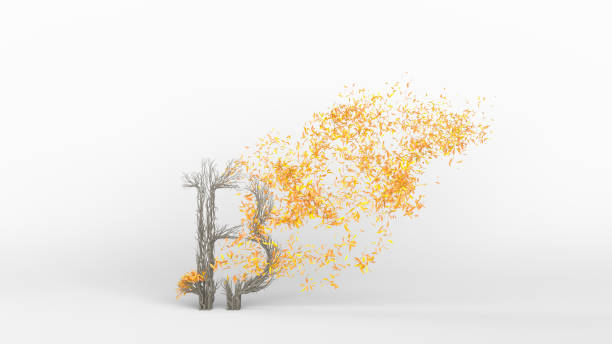 istock Growing Tree in a shape of a bitcoin sign. 1263342082