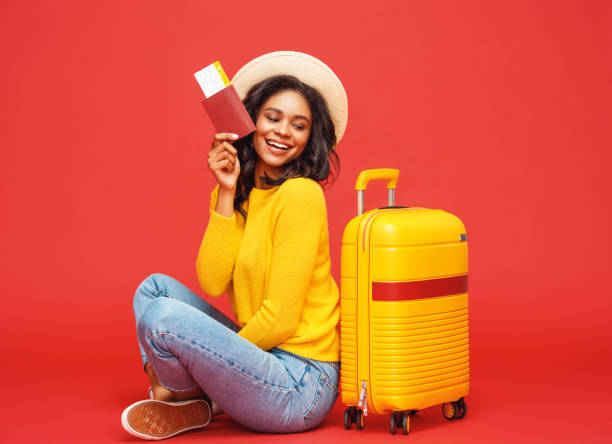 istock Ethnic woman dreaming about vacation 1263342210