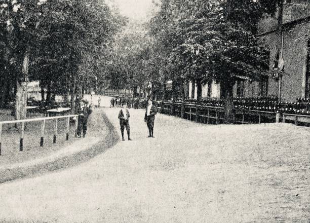 istock Cycle track in Luxembourg, some people on the track 1263355029