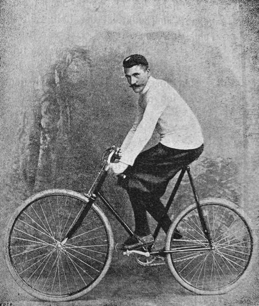 istock German cyclist Uren, Hamburg, sitting on his bicycle 1263355413