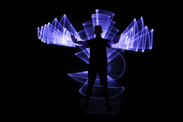 istock Silhouette of a man standing in front. 1263359878