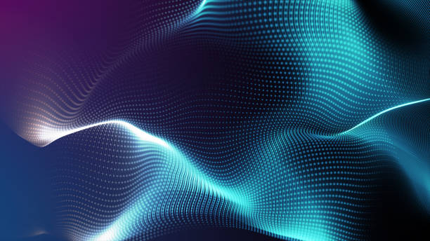 Electric power light energy line wave fabric motion blur, big cloud data online digital world technology background, 3D futuristic iot neon vibrant light abstract cyber space background Electric power light energy line wave fabric motion blur, big cloud data online digital world technology background, 3D futuristic iot neon vibrant light abstract cyber space background sound wave photos stock pictures, royalty-free photos & images