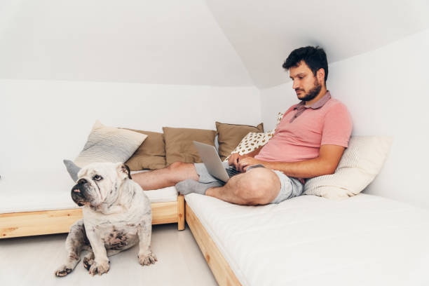 istock Working at home, two of us 1263374723