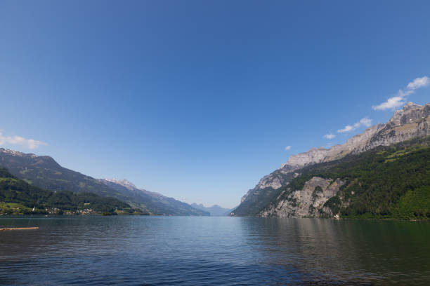 istock View on Walensee (Lake Walen) near Walenstadt, Switzerland. 1263377356