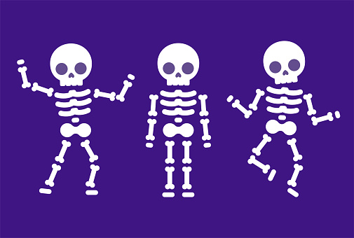 Cartoon Dancing Skeleton Stock Illustration - Download Image Now - Human  Skeleton, Cartoon, Cute - iStock