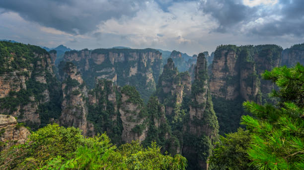 istock Stunning Mountain formations in Zhangjiajie 1263402448