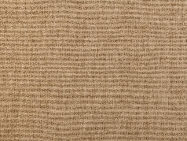 braun flach leinen canvas textur hintergrund - burlap textile backgrounds textured stock-grafiken, -clipart, -cartoons und -symbole