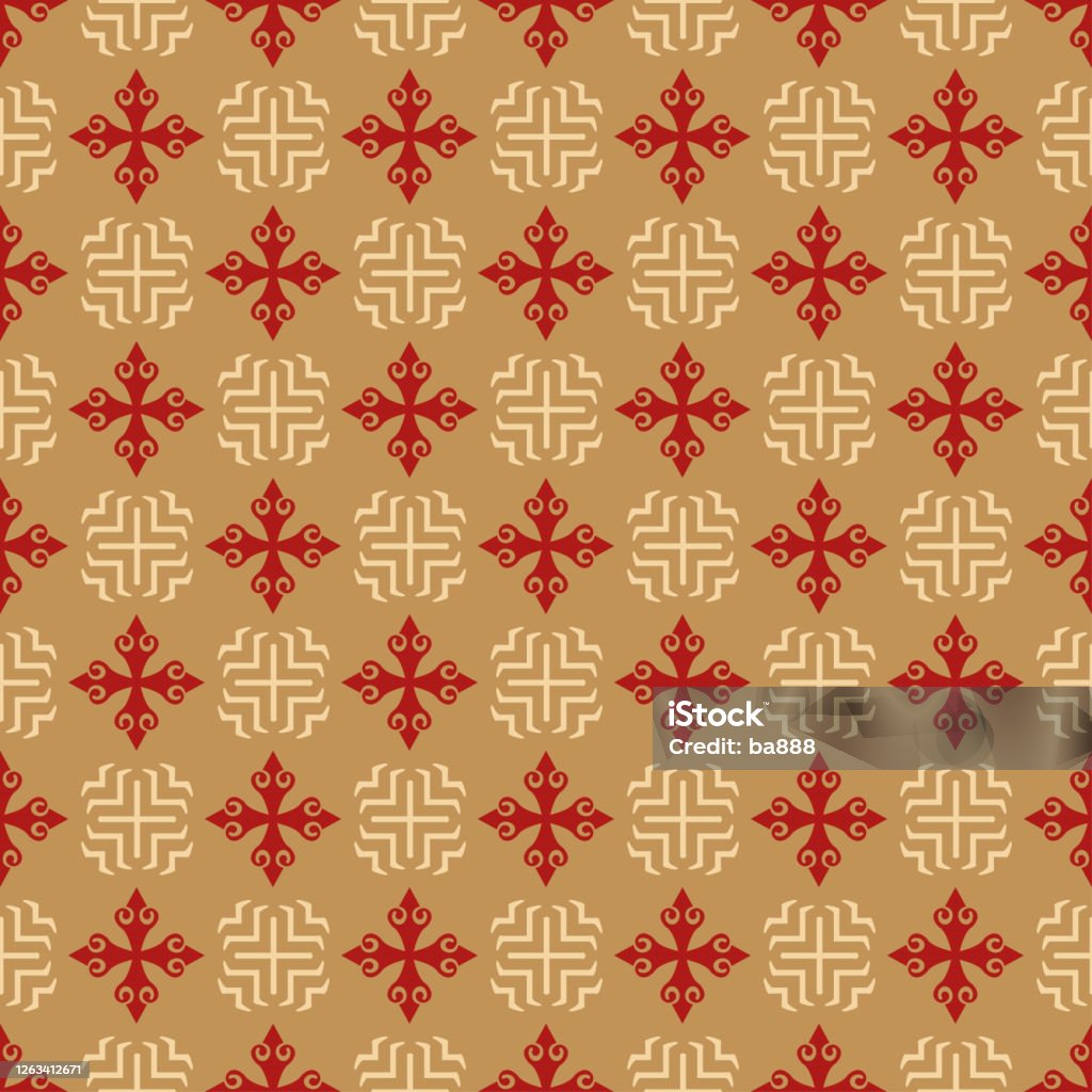 Background Chinese Pattern Geometric Wallpaper Texture Gold And Red Colors  Asian Sample Template Perfect For Fabrics Covers Patterns Posters Interior  Designs Or Wallpapers Vector Background Stock Illustration - Download Image  Now - iStock