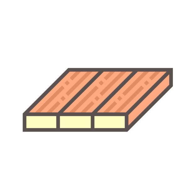 illustrations, cliparts, dessins animés et icônes de conception d’icône de vecteur de plancher de bois et de matériau sur le fond blanc. - mechanic backgrounds vector home improvement