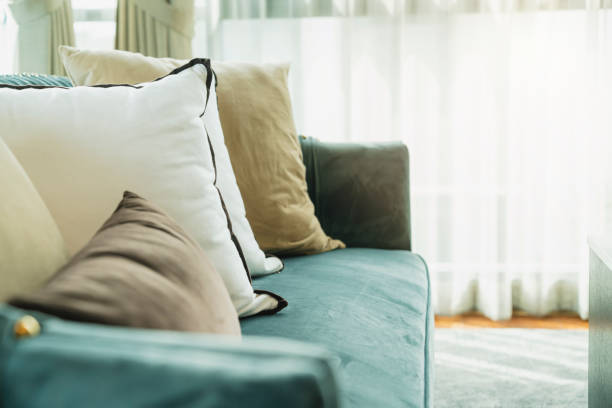 istock soft cozy pillows on modern sofa background home design concept 1263419584