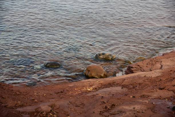 istock Copper Harbor, MI Shoreline & Rocks 1263421210