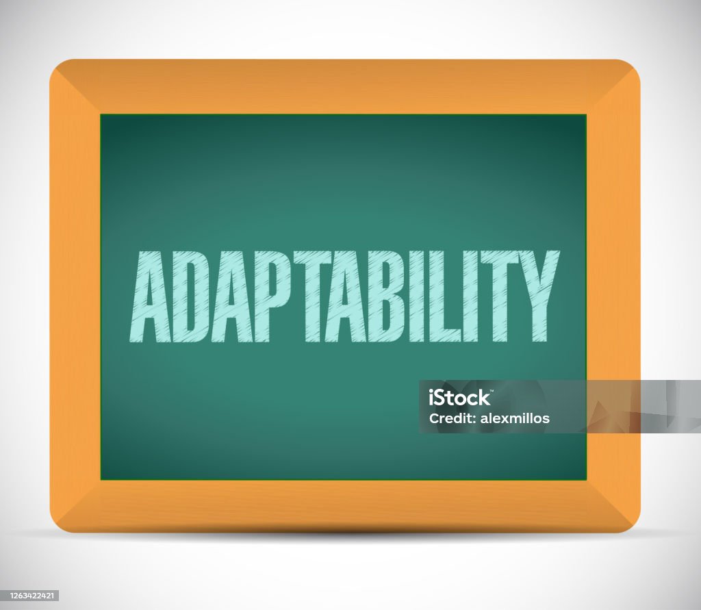 Adaptability Signage Adaptability Sign Message Illustration Design Stock Illustration ...