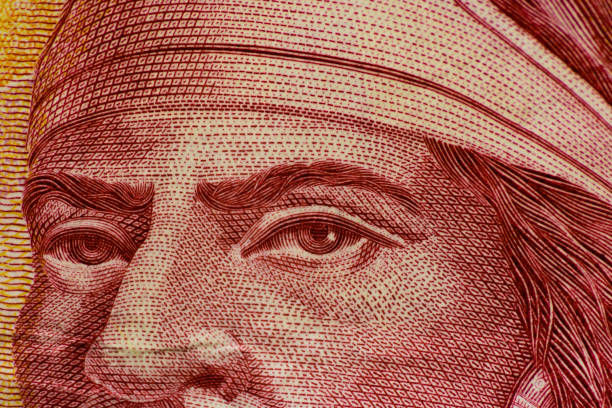 Mexico City, CDMX / Mexico - March 9, 2014 - Mexican Peso currency in macro detail