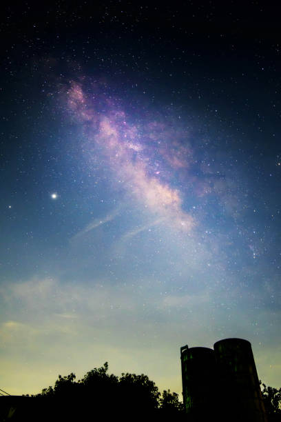 istock Milky way at the sky in dark night 1263423590