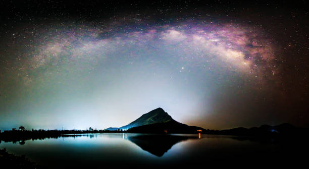 istock milky way at the lake 1263423593