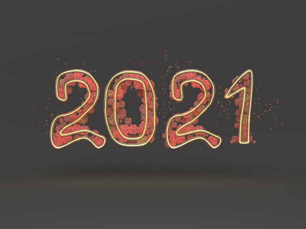 istock Digital concept Happy New Year 2021 1263429993