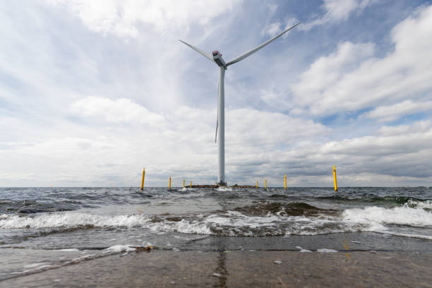 istock Offshore wind turbine in Denmark. Alternative energy. 1263431659