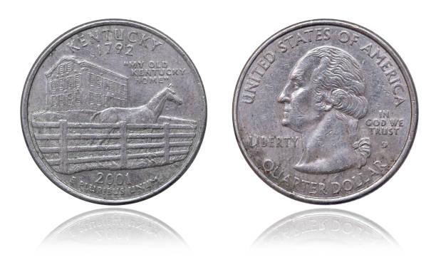 istock Quarter dollar coin. Kentucky. 2001 year 1263431757