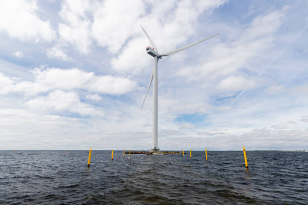 istock Offshore wind turbine in Denmark. Alternative energy. 1263431781