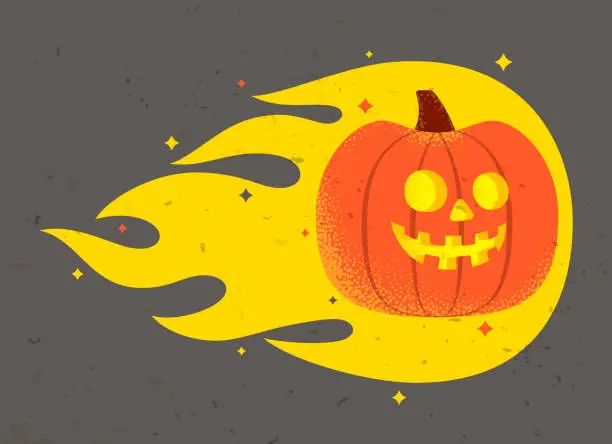 Vector illustration of Jack O Lantern Halloween Decoration
