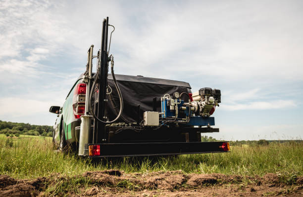 istock Soil examination. Collecting black soil on the field for examination 1263436767