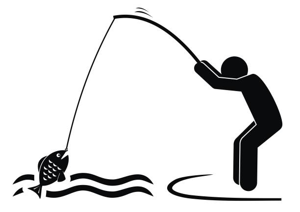 Funny Fishing Silhouettes Illustrations, Royalty-Free Vector Graphics &  Clip Art - iStock