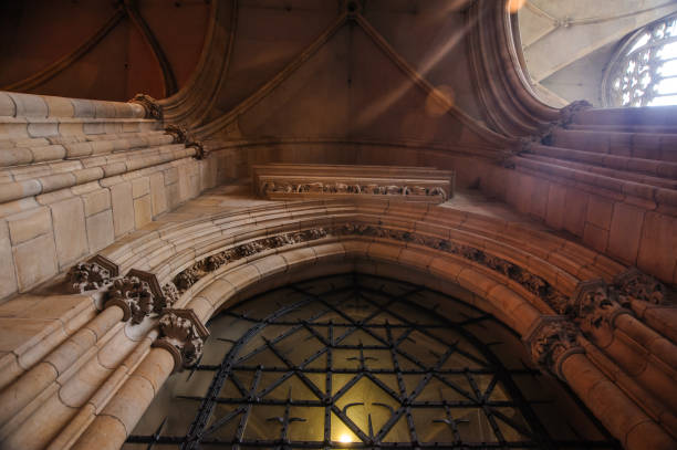 istock Interior of church cathedral 1263437906