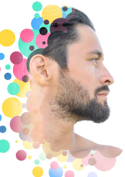 istock Portrait combined with a digital illustration 1263441348