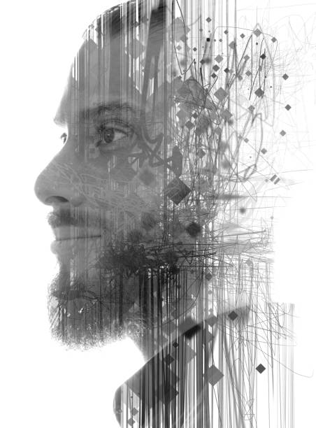 istock Portrait combined with a digital illustration 1263441360