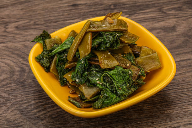 istock Vagan cuisine with roasted green bean 1263442069