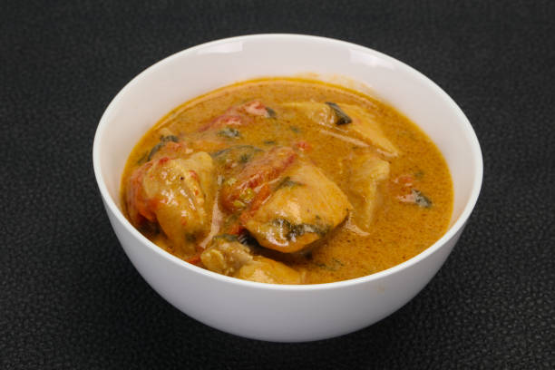 istock Traditional thai curry chicken soup 1263442226